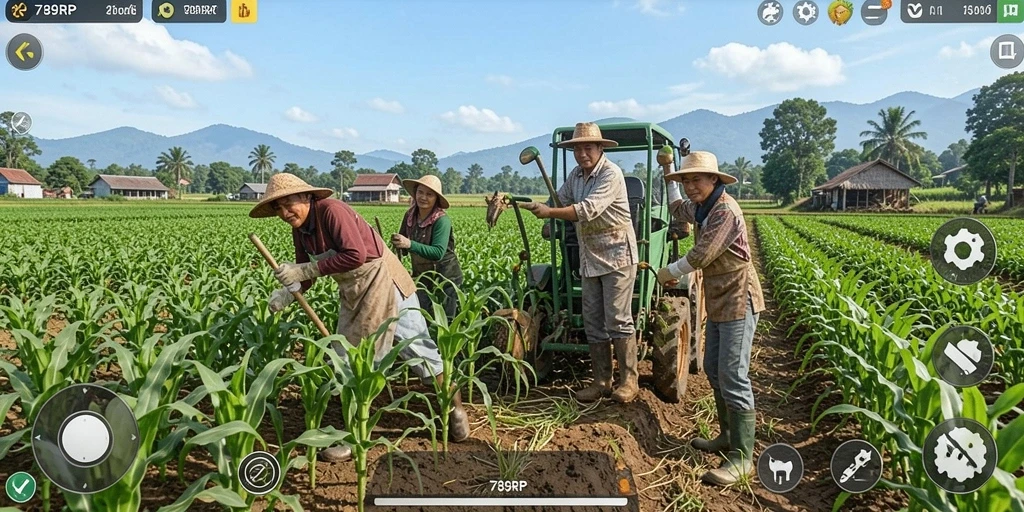 Gameplay menarik di dunia pertanian yang penuh warna.