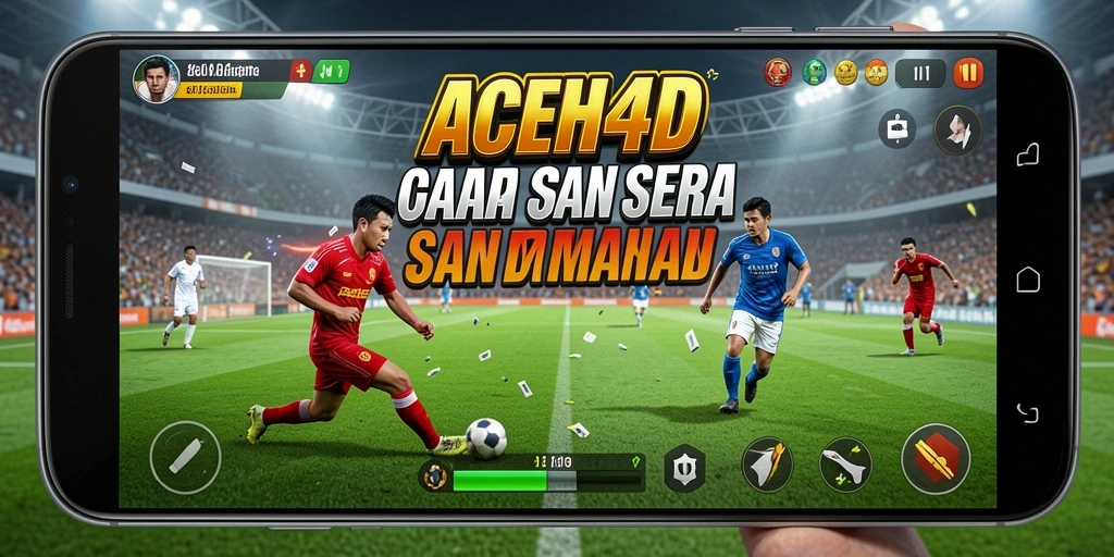 Screenshot gameplay ACEH4D menampilkan aksi olahraga yang intens dan menarik.