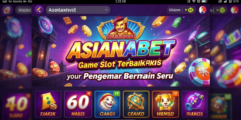 Tampilan animasi permainan Slot yang seru dan menarik.