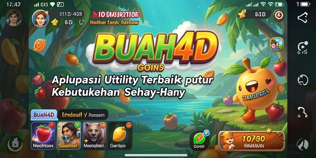Tampilan aplikasi BUAH4D yang intuitif dan menarik.