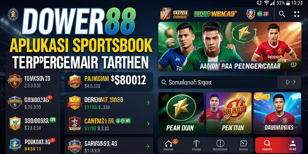 Screenshot DOWER88 menampilkan antarmuka taruhan yang dinamis dan interaktif.