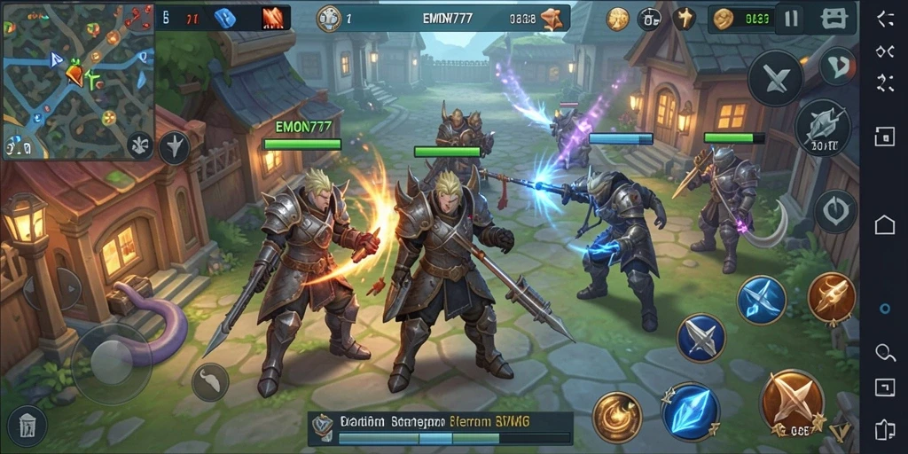 Screenshot menampilkan aksi seru dan strategi di EMON777.