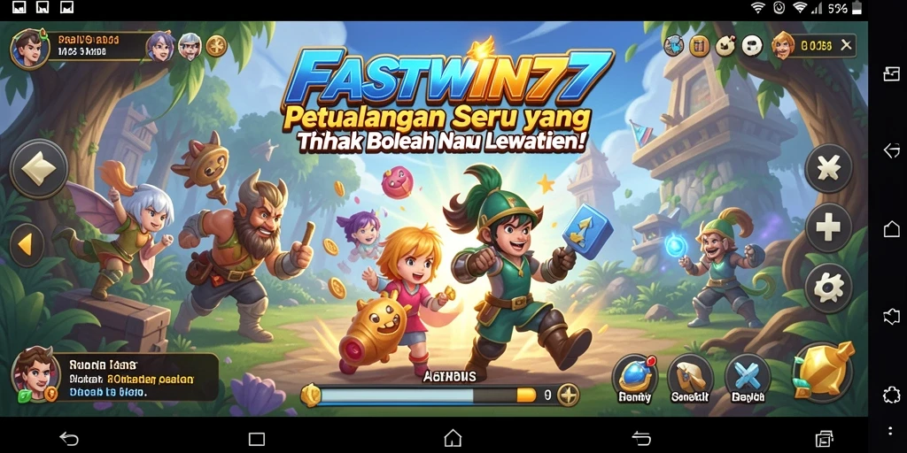 Menampilkan gameplay seru dengan berbagai tantangan dalam FASTWIN77.