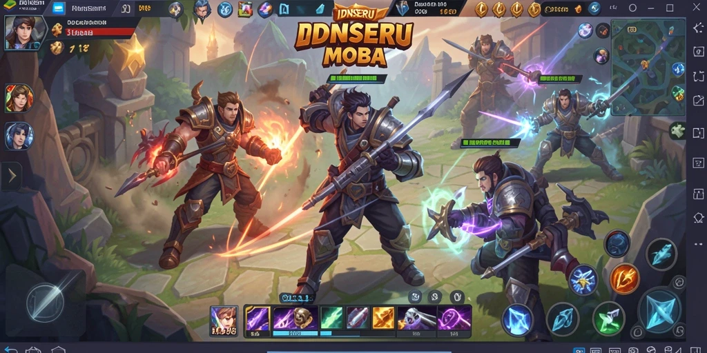 Tangkapan layar gameplay seru di IDNSERU dengan strategi tim yang dinamis.