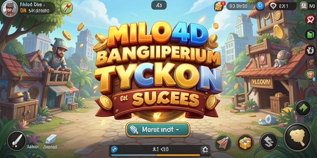 Tampilan gameplay <strong>MILO4D</strong> menonjolkan manajemen bisnis yang mengasyikkan.
