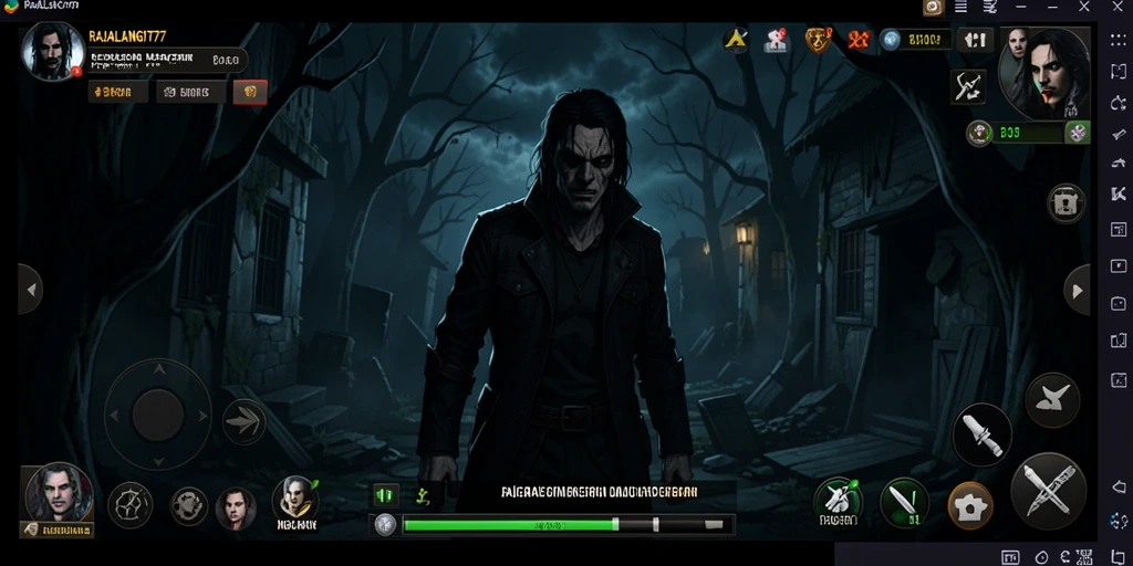 Gameplay menegangkan di RAJALANGIT77 dengan suasana horor yang mencekam.