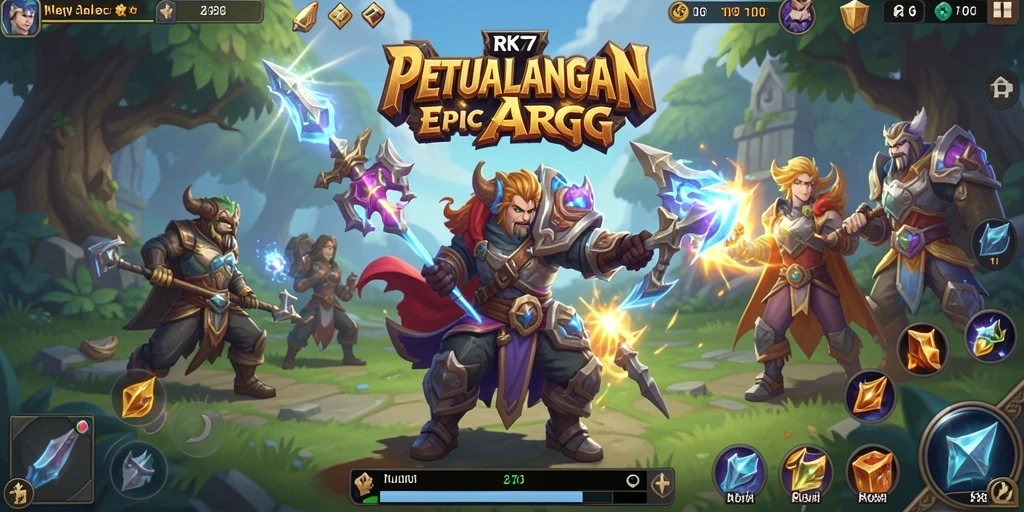 Tangkapan layar menampilkan aksi seru dalam gameplay ARPG.