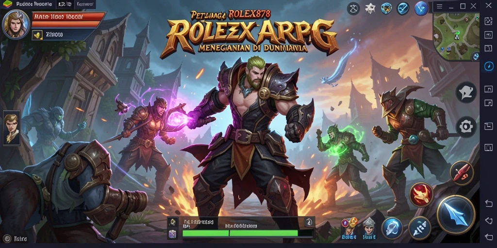 Tampilan seru dari gameplay ARPG yang mendebarkan.
