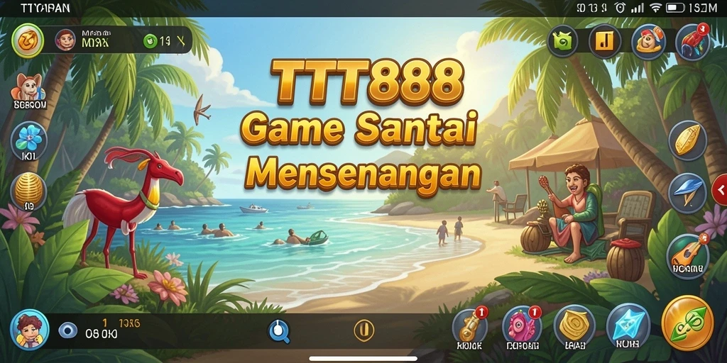 Screenshot utama TTT888 menampilkan gameplay yang ceria dan mengasyikkan.